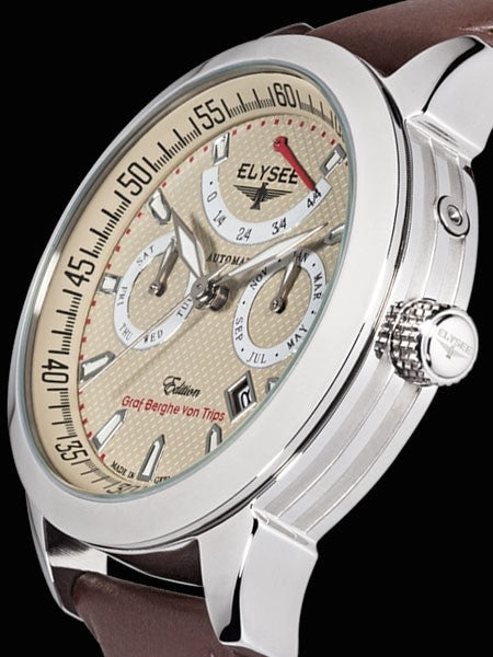 Elysee Taffy I Miyota 9100 Automatic with Power Reserve Indicator and Calendar #17010E