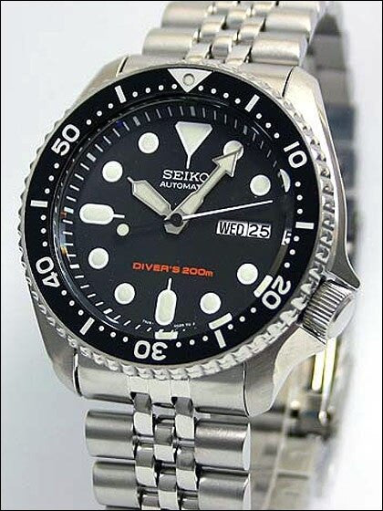 Seiko Automatic Dive Watch with Stainless Steel Bracelet #SKX007K2