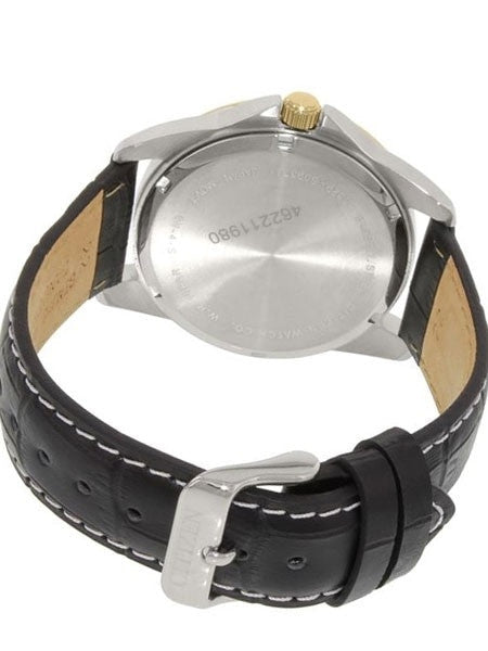Citizen Two-Tone 42mm Dress Watch with Three Sub-Dials and a Leather Strap #AG8344-06A