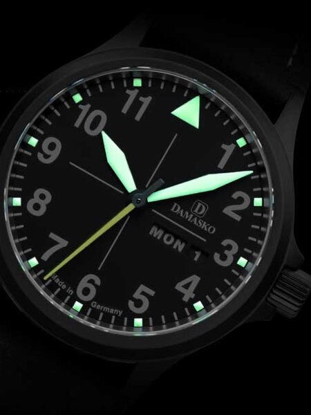 Damasko Swiss ETA Automatic with a 40mm Black PVD Case, Black Dial #DA36BK