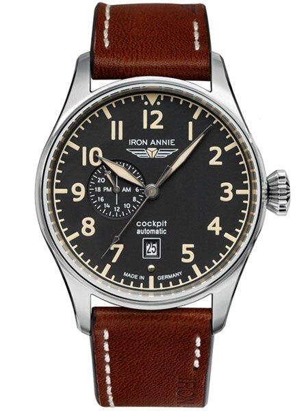 Iron Annie Automatic Watch with 42mm Case and 24-hour Sub-Dial #5168-2