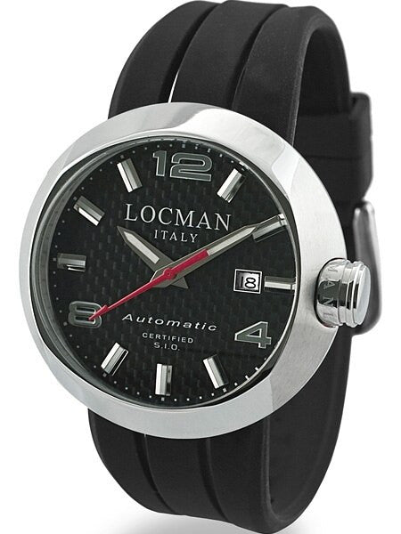 Locman Automatic Watch with 46mm Case and Carbon Fiber Dial #425CRBSL