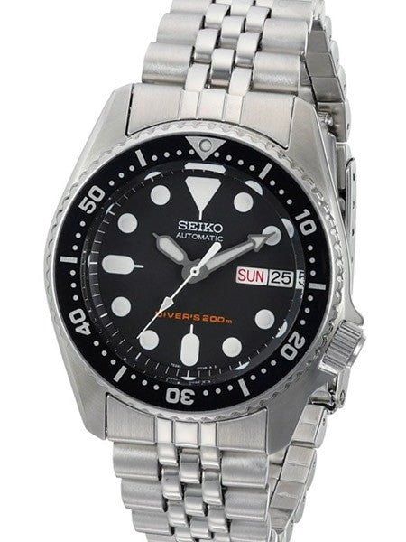 Scratch and Dent - Seiko Black Automatic Dive Watch with Stainless Steel Bracelet #SKX013K2 14
