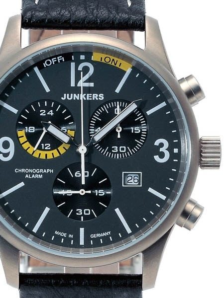 Junkers  G-38 Chronograph Titanium Watch with Alarm Function #6296-5