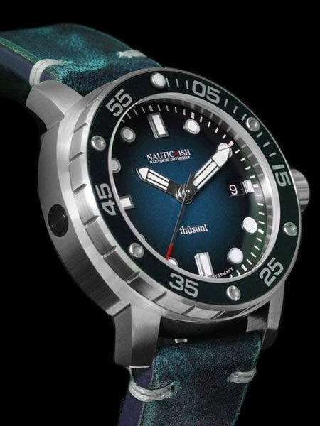 Nauticfish German Made 1000 Meter Automatic Pro Divers Watch with AR Sapphire Crystal #Thusunt-blao