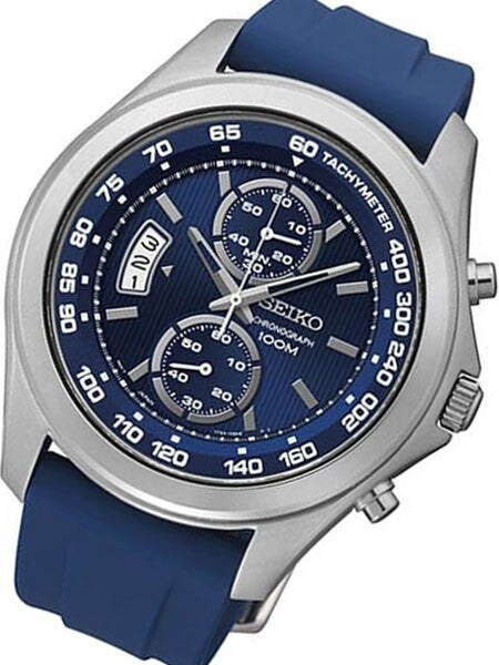 Seiko Quartz Chronograph with 60 Minute Timer and Tachymeter Scale #SNN261