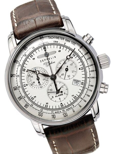 Graf Zeppelin Swiss Quartz Chronograph Watch with Alarm Function #7680-1