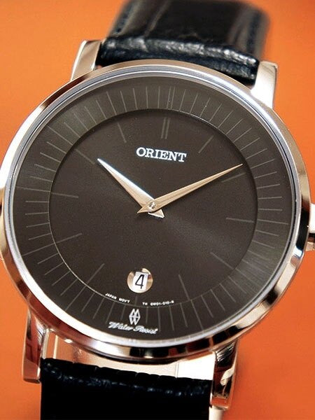 Orient Class Quartz Dress Watch with Sapphire Crystal and Black Dial  #GW01009B