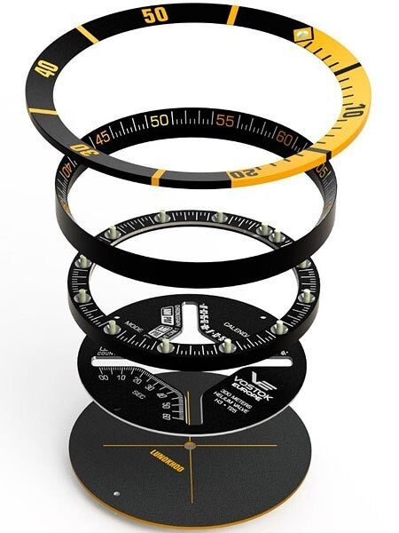 Vostok-Europe Lunokhod-2 Multi-Function Quartz Diver with Tritium Tubes #6205206