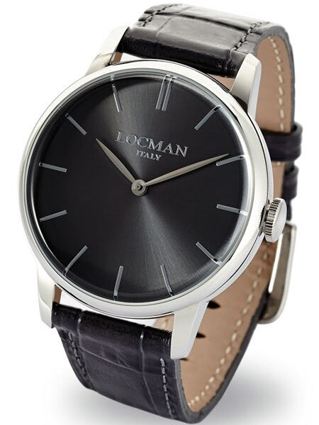 Locman 1960's Collection Elegant Quartz Dress Watch with 41mm Case #0251V07-00GYNKPA