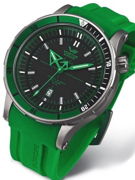 Vostok-Europe Anchar Mens Automatic Dive Watch with Tritium Tube Illumination #5107172