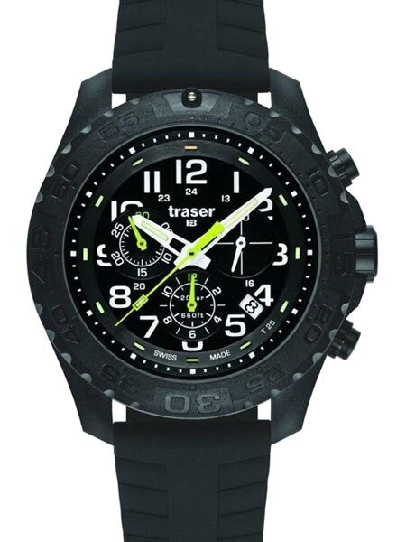 Traser Outdoor Pioneer Chronograph with Tritium Illumination and 12-Hour Totalizer #102910