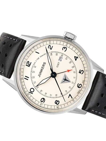 Junkers G38 Series, 42mm Quartz GMT Dual Time Watch #6946-5