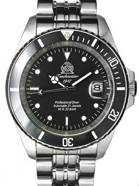Tauchmeister Classic Automatic Dive Watch with Screw-Down Crown #T0006