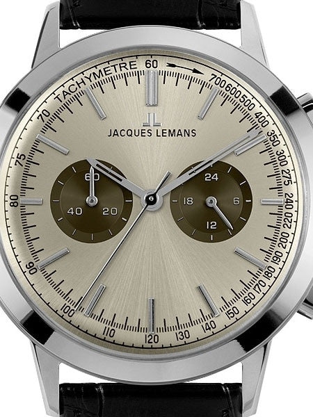 Jacques Lemans Nostalgie 44MM Chronograph with 24-hour Sub-Dial #N-204B