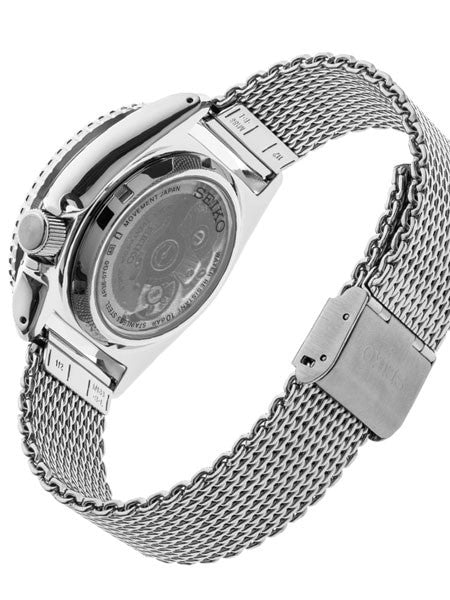 Seiko 5 Sports 24-Jewel Automatic Watch with Biege Dial and Mesh Bracelet #SRPD67