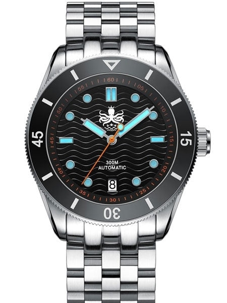 PHOIBOS Wave Master 300-Meter Automatic Dive Watch with AR Sapphire Crystal #PY010C