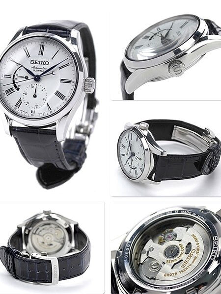 Seiko Presage 29-Jewel Automatic Dress Watch with Power Reserve, and Sapphire Crystal  #SARW011