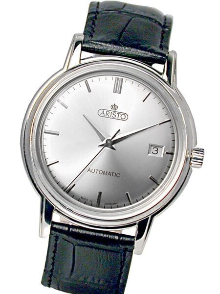 Aristo 4H142 Classic Silver PFORZHEIM Classic Swiss Automatic Dress Watch