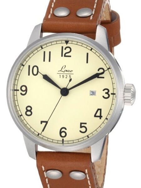 Laco Barcelona Automatic Creme Dial Watch with Sapphire Crystal #861611