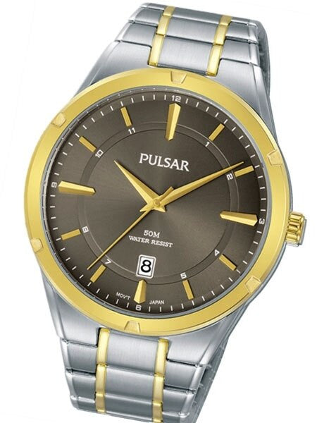 Pulsar Quartz Watch with 42mm Case and Radiant Charcoal Dial #PS9522