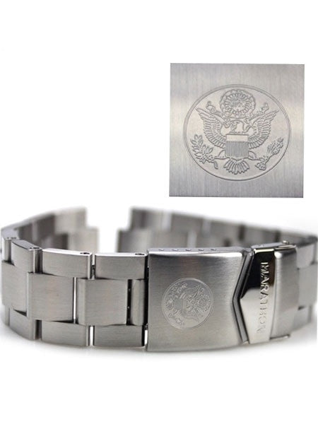 Scratch and Dent - Marathon Brushed Finish Solid Link Bracelet #WW005005US (20mm)