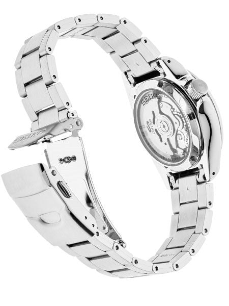 Seiko 5 Sports 24-Jewel Automatic Watch with Blue Dial and SS Bracelet #SRPE53