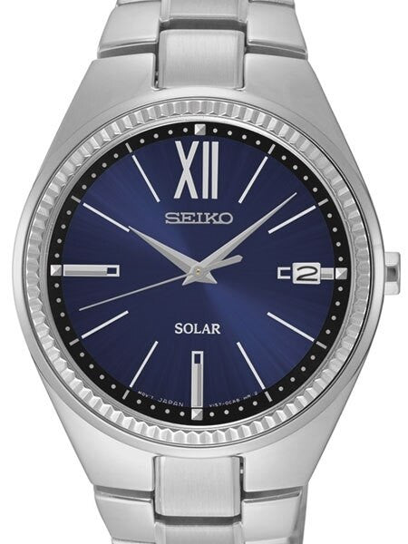 Seiko ReCraft Women's Solar Dress Watch with Radiant Blue Dial #SNE879