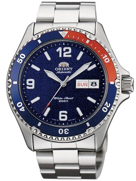 Orient Pepsi-Style Automatic Dive Watch with SS Bracelet #AA02009D
