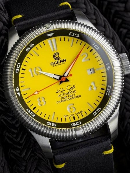 Ocean Crawler Champion Diver Swiss Automatic Watch with AR Sapphire Crystal #CD-225