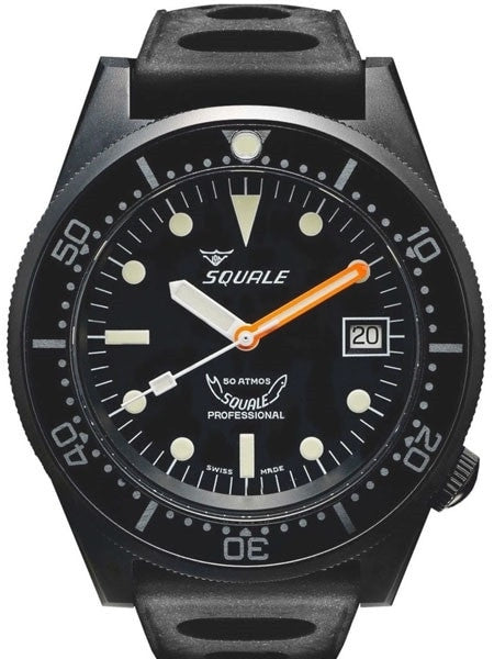 Squale 500 meter Professional Swiss Automatic Dive watch with Sapphire Crystal #1521-026PVD