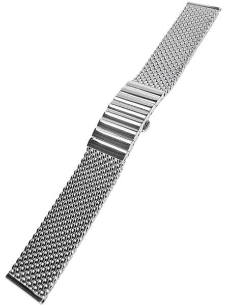 STAIB Satin Finish Mesh Bracelet #STEEL-2792-1192PBM-S (Straight End, 20mm)