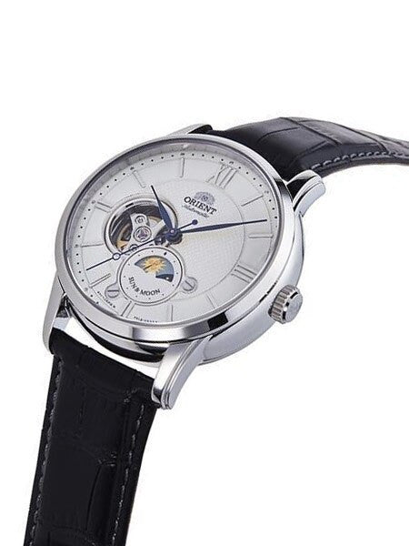 Orient Open-Heart Sun and Moon Automatic Watch with Hand Winding #RA-AS0005S10A
