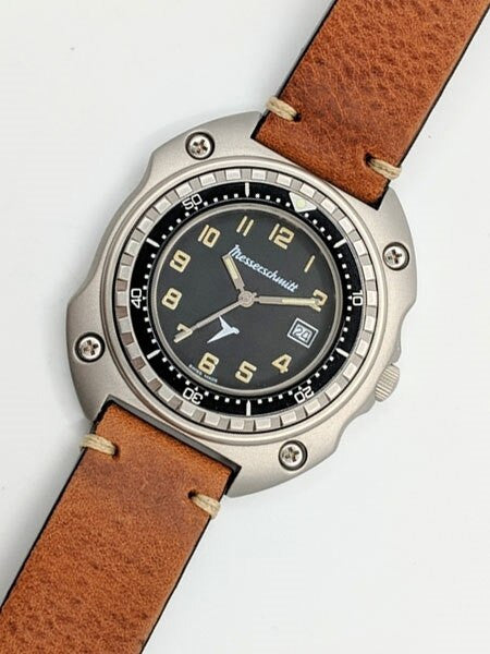 Messerschmitt 43mm Sand Blasted Case with Uni-Directional Bezel #ME2040-VLB