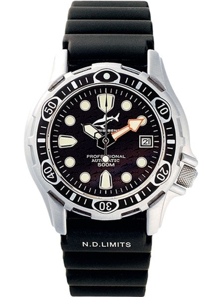 Chris Benz 500 meter Automatic Dive watch with Sapphire Crystal #CB-500-S-KBS