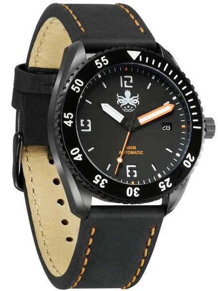 PHOIBOS Reef Master DLC 300-Meter Automatic Dive Watch with Double Dome AR Sapphire Crystal #PY015D