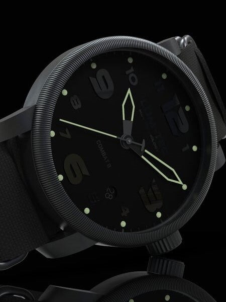 Lum-Tec Combat Phantom Swiss Automatic Watch with Double Curved Sapphire Crystal #Combat-B43