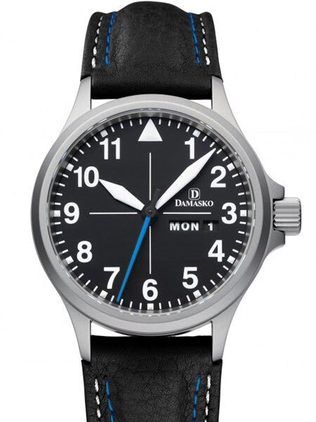 Damasko Swiss ETA Automatic with a 40mm Bead-Blasted Case, Black Dial #DA38