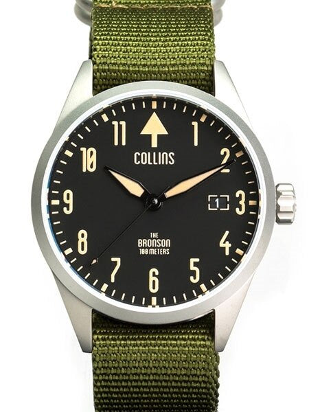 Collins 24-Jewel Automatic Aviator-Styled Watch with 40mm Case and Sapphire Crystal #CW01122
