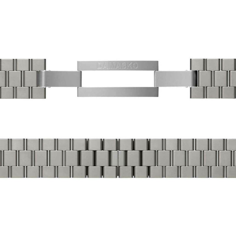 Scratch and Dent - Damasko Ice-Hardened Stainless Steel Bracelet #DS3X-Steel (Curved End, 20mm)