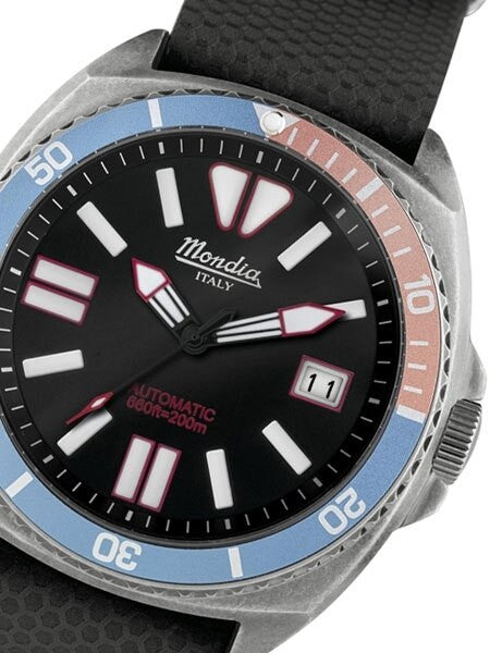 Mondia 200 Meter Automatic Dive Watch with Black Dial #MI788GU-BLRD-02BK-CT