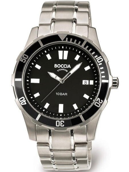Boccia Mens Quartz Sport Watch with 43mm Titanium Case #3567-01