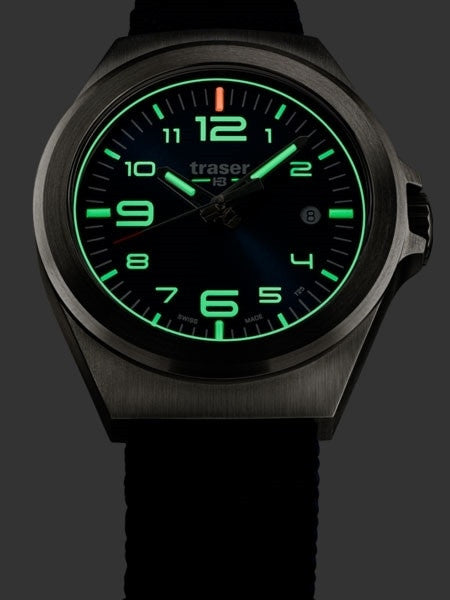 Traser P59 Essential S Blue Dial Watch w/Trigalight + SuperLuminova #108210
