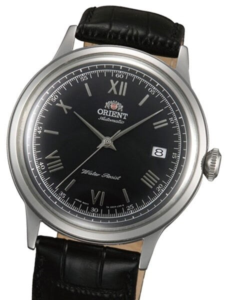 SCRATCH AND DENT - Orient Bambino Automatic Dress Watch with Black Dial, Roman Numeral Markers #ER2400DB