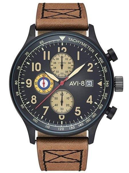 AVI-8 Hawker Hurricane Aviator Chronograph Watch #AV-4011-0KÂ 
