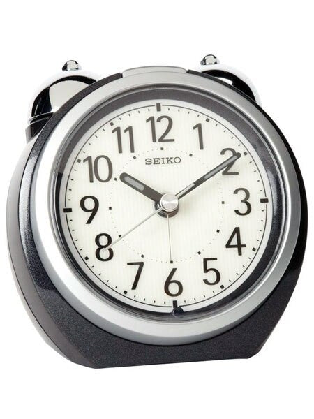 Seiko Alarm Clock with Loud Bell and Quiet-Sweep Second Hand #QXK118KLH