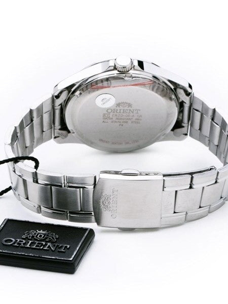 Orient 42mm Sentinel Automatic Watch with White Dial and Stainless Steel Bracelet #ER2D008W