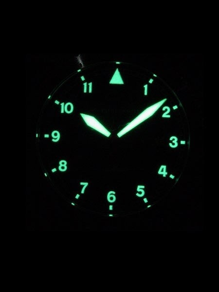 Messerschmitt 43mm Swiss Quartz Aviator Watch with Rotating Bezel #ME108DR