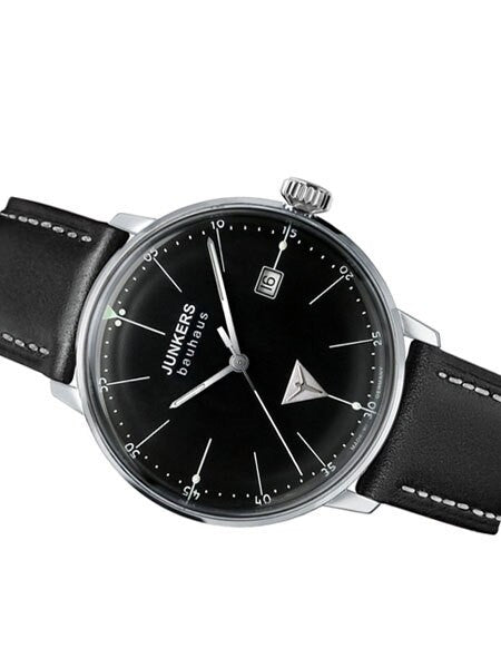 Junkers Lady Bauhaus Swiss Quartz Watch with Domed Hesalite Crystal #6071-2