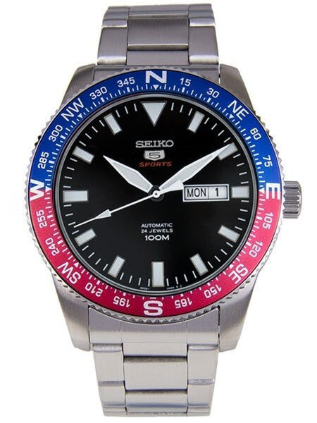 Scratch and Dent - Seiko 5 Sports 24-Jewel, Automatic with Rotating Compass Bezel #SRP661K1